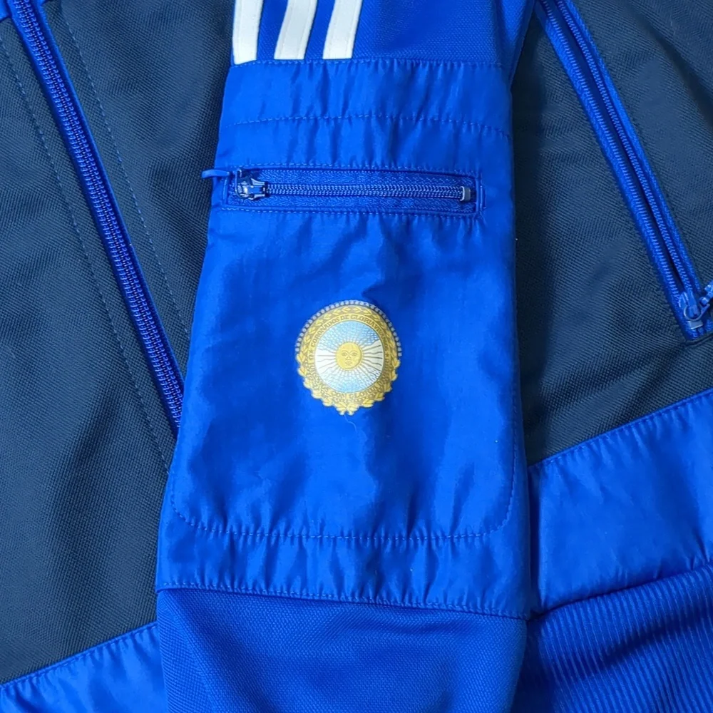 Adidas Argentina National Team 2010-2011 World Cup football soccer Track Jacket - Picture 7 of 8